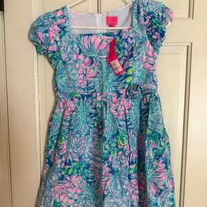 NWT! Lilly Pulitzer Mini Katrina Dress In Full Bloom. Girls size 14. Brand new
